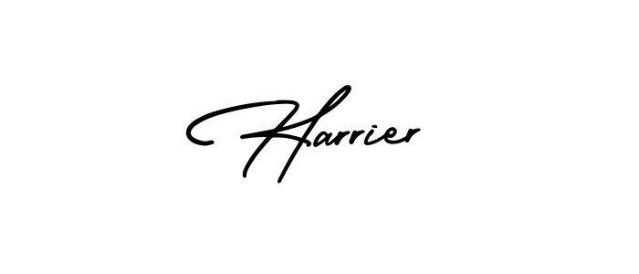 How to make Harrier name signature. Use AmerikaSignatureDemo-Regular style for creating short signs online. This is the latest handwritten sign. Harrier signature style 3 images and pictures png