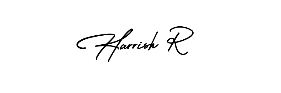 Once you've used our free online signature maker to create your best signature AmerikaSignatureDemo-Regular style, it's time to enjoy all of the benefits that Harrish R name signing documents. Harrish R signature style 3 images and pictures png