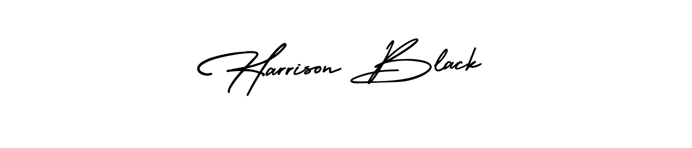 Design your own signature with our free online signature maker. With this signature software, you can create a handwritten (AmerikaSignatureDemo-Regular) signature for name Harrison Black. Harrison Black signature style 3 images and pictures png