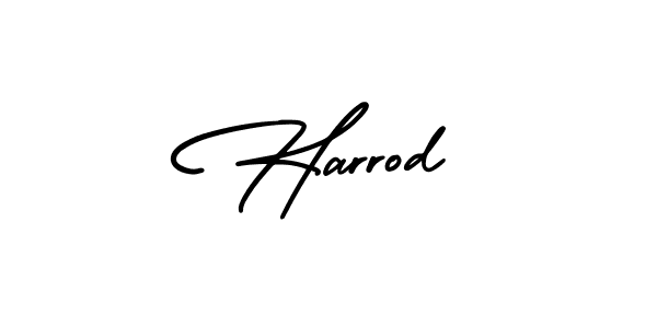 It looks lik you need a new signature style for name Harrod. Design unique handwritten (AmerikaSignatureDemo-Regular) signature with our free signature maker in just a few clicks. Harrod signature style 3 images and pictures png