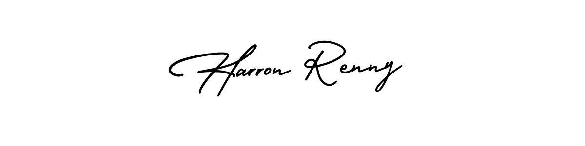 Make a beautiful signature design for name Harron Renny. With this signature (AmerikaSignatureDemo-Regular) style, you can create a handwritten signature for free. Harron Renny signature style 3 images and pictures png