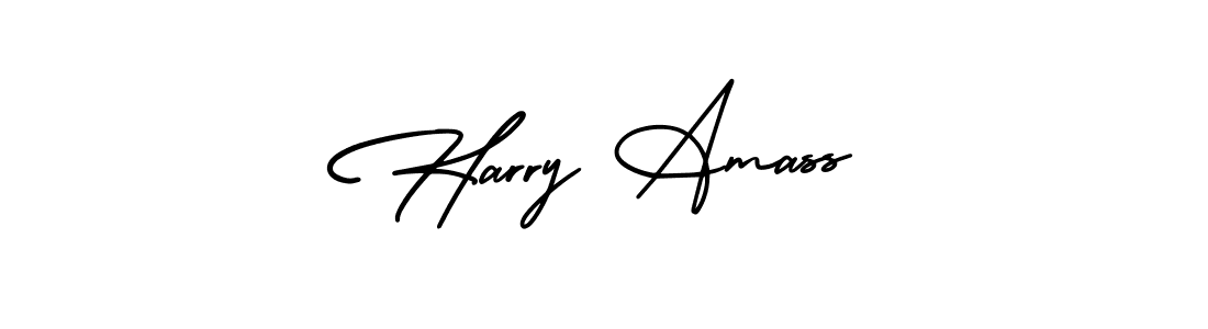 How to make Harry Amass name signature. Use AmerikaSignatureDemo-Regular style for creating short signs online. This is the latest handwritten sign. Harry Amass signature style 3 images and pictures png