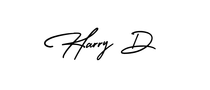 Use a signature maker to create a handwritten signature online. With this signature software, you can design (AmerikaSignatureDemo-Regular) your own signature for name Harry D. Harry D signature style 3 images and pictures png