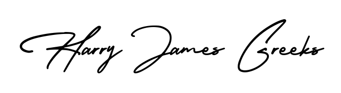 The best way (AmerikaSignatureDemo-Regular) to make a short signature is to pick only two or three words in your name. For converting this name Harry James Greeks. Harry James Greeks signature style 3 images and pictures png