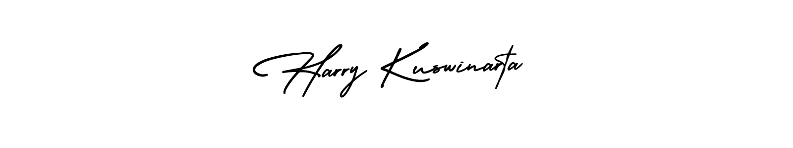 Design your own signature with our free online signature maker. With this signature software, you can create a handwritten (AmerikaSignatureDemo-Regular) signature for name Harry Kuswinarta. Harry Kuswinarta signature style 3 images and pictures png