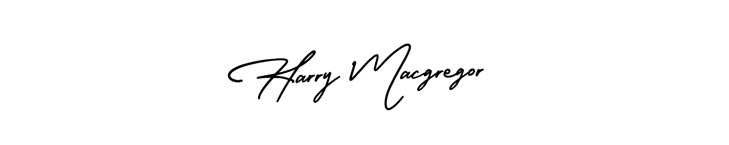 How to make Harry Macgregor name signature. Use AmerikaSignatureDemo-Regular style for creating short signs online. This is the latest handwritten sign. Harry Macgregor signature style 3 images and pictures png