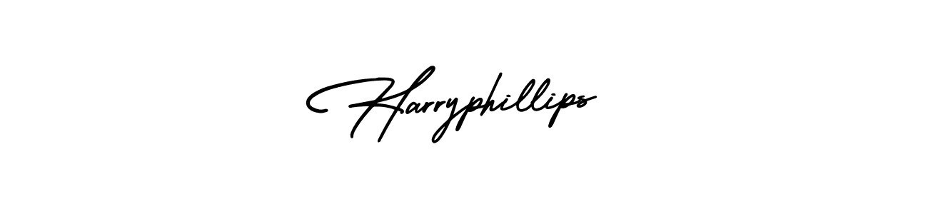 Make a beautiful signature design for name Harryphillips. With this signature (AmerikaSignatureDemo-Regular) style, you can create a handwritten signature for free. Harryphillips signature style 3 images and pictures png