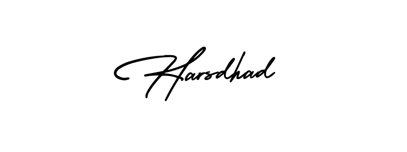 Design your own signature with our free online signature maker. With this signature software, you can create a handwritten (AmerikaSignatureDemo-Regular) signature for name Harsdhad. Harsdhad signature style 3 images and pictures png