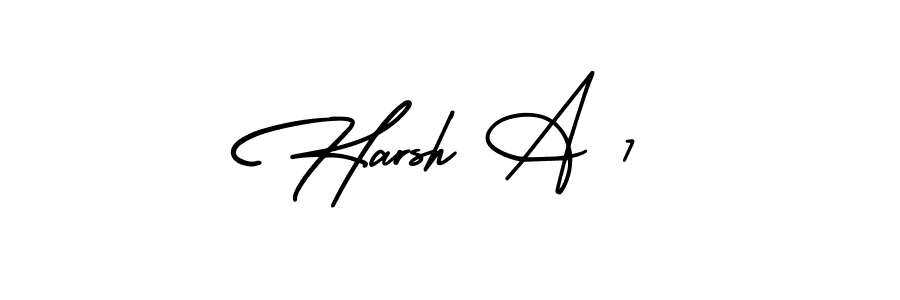 Make a short Harsh A 7 signature style. Manage your documents anywhere anytime using AmerikaSignatureDemo-Regular. Create and add eSignatures, submit forms, share and send files easily. Harsh A 7 signature style 3 images and pictures png