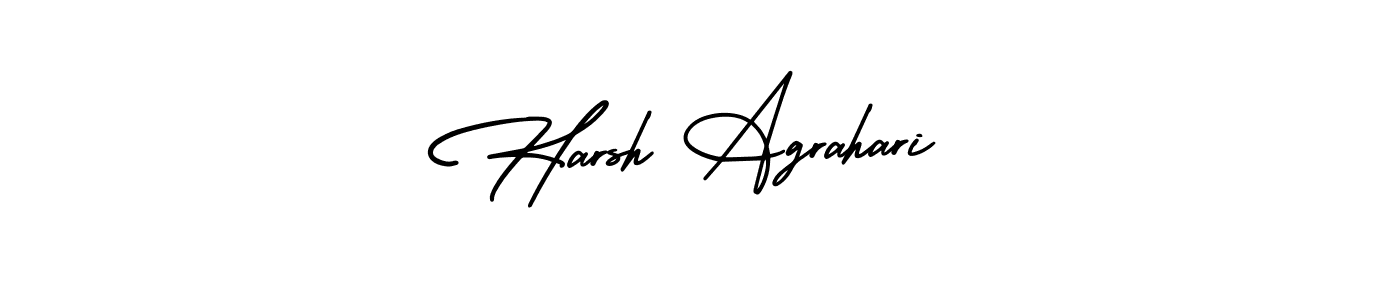 Similarly AmerikaSignatureDemo-Regular is the best handwritten signature design. Signature creator online .You can use it as an online autograph creator for name Harsh Agrahari. Harsh Agrahari signature style 3 images and pictures png