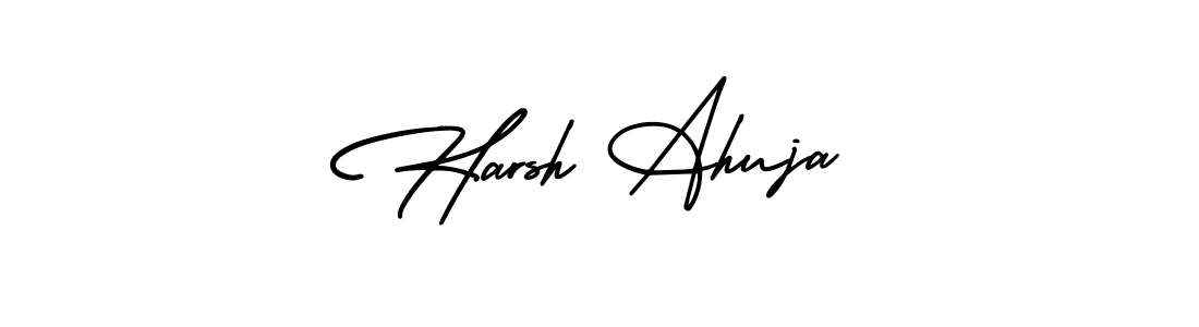 Create a beautiful signature design for name Harsh Ahuja. With this signature (AmerikaSignatureDemo-Regular) fonts, you can make a handwritten signature for free. Harsh Ahuja signature style 3 images and pictures png