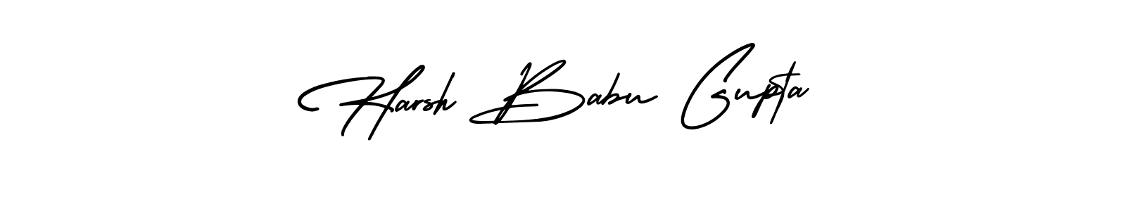 How to make Harsh Babu Gupta name signature. Use AmerikaSignatureDemo-Regular style for creating short signs online. This is the latest handwritten sign. Harsh Babu Gupta signature style 3 images and pictures png