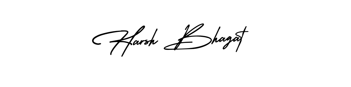 How to make Harsh Bhagat name signature. Use AmerikaSignatureDemo-Regular style for creating short signs online. This is the latest handwritten sign. Harsh Bhagat signature style 3 images and pictures png