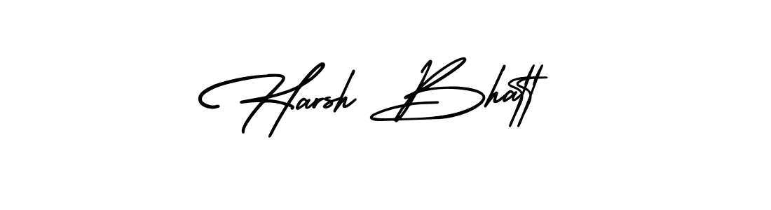 AmerikaSignatureDemo-Regular is a professional signature style that is perfect for those who want to add a touch of class to their signature. It is also a great choice for those who want to make their signature more unique. Get Harsh Bhatt name to fancy signature for free. Harsh Bhatt signature style 3 images and pictures png
