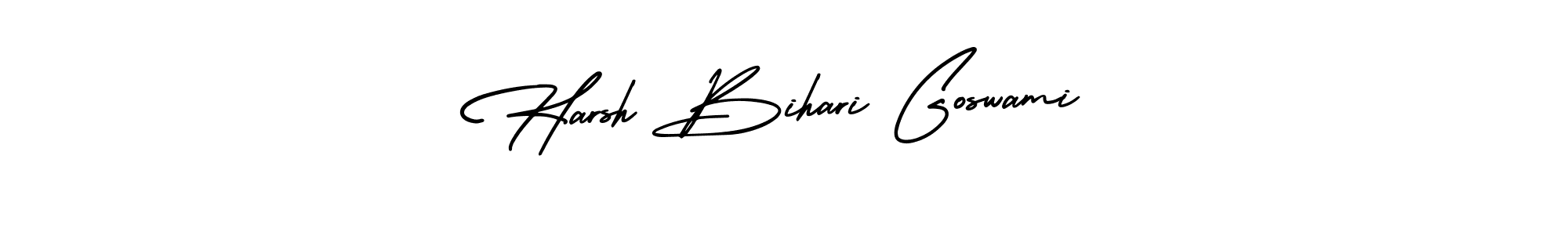 Use a signature maker to create a handwritten signature online. With this signature software, you can design (AmerikaSignatureDemo-Regular) your own signature for name Harsh Bihari Goswami. Harsh Bihari Goswami signature style 3 images and pictures png