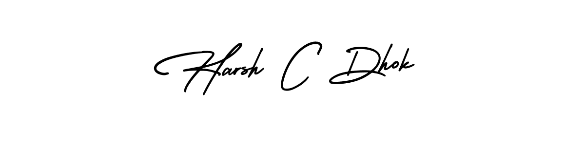 Similarly AmerikaSignatureDemo-Regular is the best handwritten signature design. Signature creator online .You can use it as an online autograph creator for name Harsh C Dhok. Harsh C Dhok signature style 3 images and pictures png