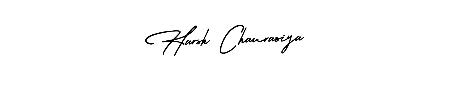 It looks lik you need a new signature style for name Harsh Chaurasiya. Design unique handwritten (AmerikaSignatureDemo-Regular) signature with our free signature maker in just a few clicks. Harsh Chaurasiya signature style 3 images and pictures png