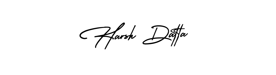 Design your own signature with our free online signature maker. With this signature software, you can create a handwritten (AmerikaSignatureDemo-Regular) signature for name Harsh Datta. Harsh Datta signature style 3 images and pictures png