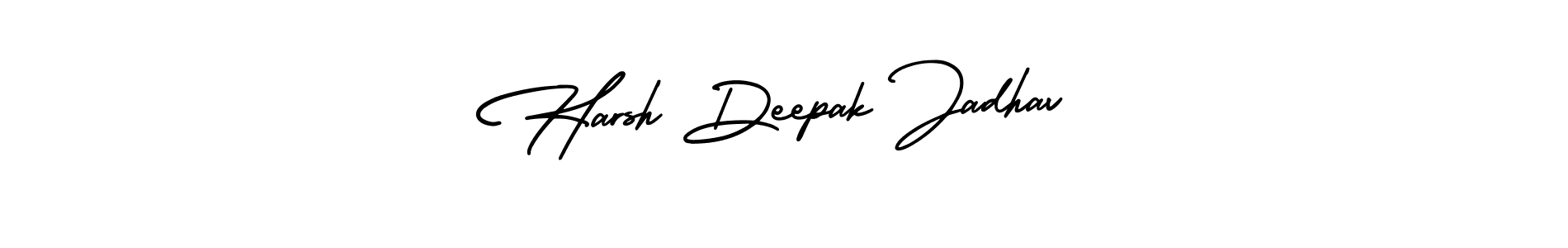 How to make Harsh Deepak Jadhav name signature. Use AmerikaSignatureDemo-Regular style for creating short signs online. This is the latest handwritten sign. Harsh Deepak Jadhav signature style 3 images and pictures png