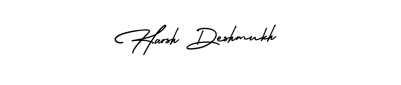 Design your own signature with our free online signature maker. With this signature software, you can create a handwritten (AmerikaSignatureDemo-Regular) signature for name Harsh Deshmukh. Harsh Deshmukh signature style 3 images and pictures png