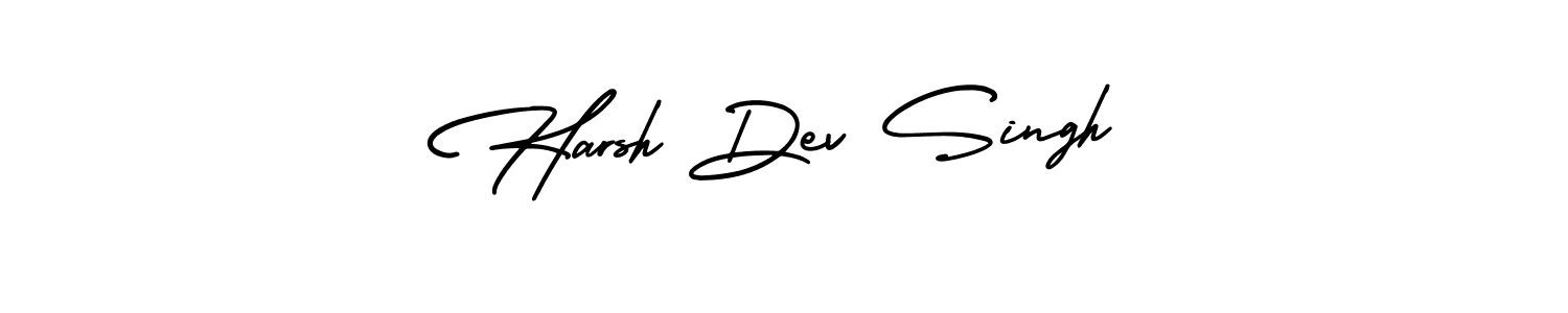 It looks lik you need a new signature style for name Harsh Dev Singh. Design unique handwritten (AmerikaSignatureDemo-Regular) signature with our free signature maker in just a few clicks. Harsh Dev Singh signature style 3 images and pictures png