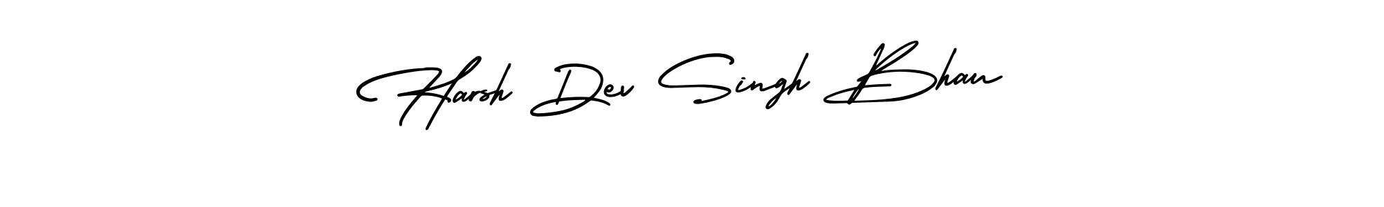 How to make Harsh Dev Singh Bhau name signature. Use AmerikaSignatureDemo-Regular style for creating short signs online. This is the latest handwritten sign. Harsh Dev Singh Bhau signature style 3 images and pictures png