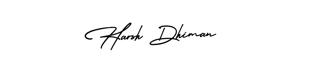 Make a beautiful signature design for name Harsh Dhiman. Use this online signature maker to create a handwritten signature for free. Harsh Dhiman signature style 3 images and pictures png