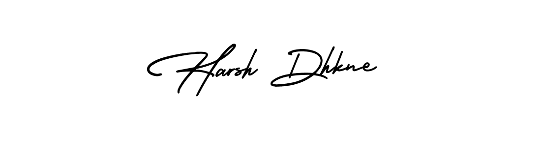 Harsh Dhkne stylish signature style. Best Handwritten Sign (AmerikaSignatureDemo-Regular) for my name. Handwritten Signature Collection Ideas for my name Harsh Dhkne. Harsh Dhkne signature style 3 images and pictures png