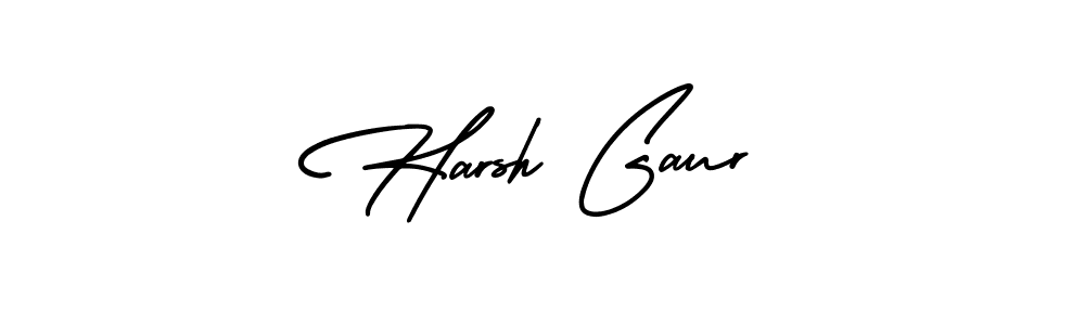 AmerikaSignatureDemo-Regular is a professional signature style that is perfect for those who want to add a touch of class to their signature. It is also a great choice for those who want to make their signature more unique. Get Harsh Gaur name to fancy signature for free. Harsh Gaur signature style 3 images and pictures png