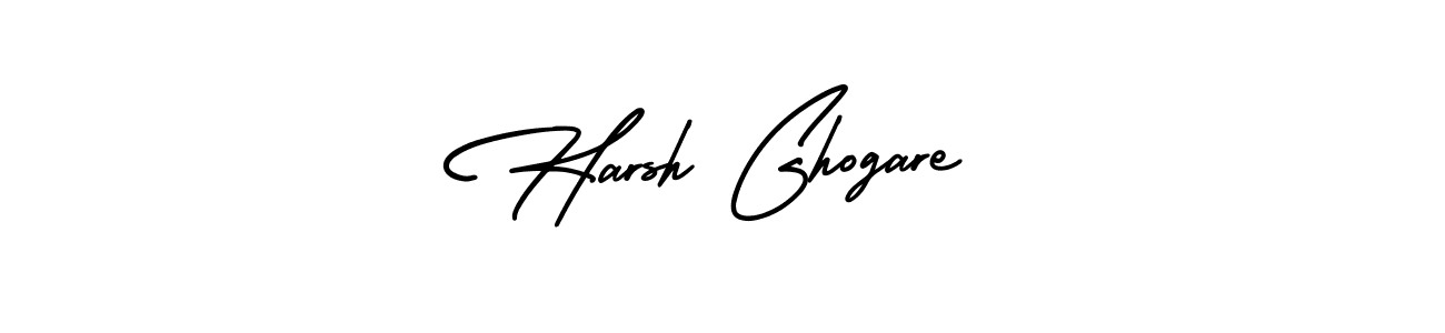 How to make Harsh Ghogare signature? AmerikaSignatureDemo-Regular is a professional autograph style. Create handwritten signature for Harsh Ghogare name. Harsh Ghogare signature style 3 images and pictures png