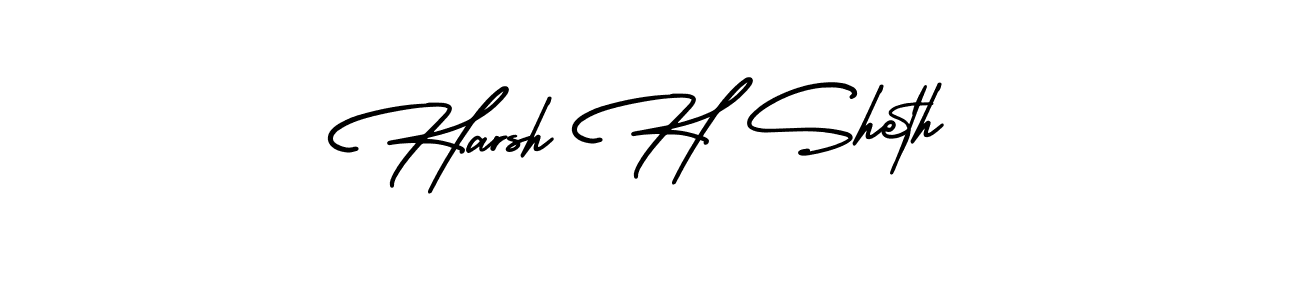 Also we have Harsh H Sheth name is the best signature style. Create professional handwritten signature collection using AmerikaSignatureDemo-Regular autograph style. Harsh H Sheth signature style 3 images and pictures png