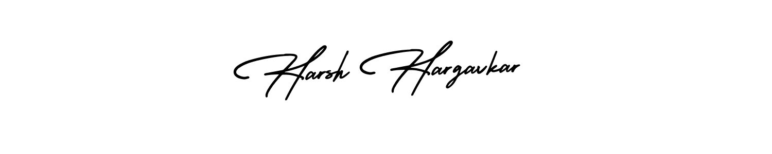 It looks lik you need a new signature style for name Harsh Hargavkar. Design unique handwritten (AmerikaSignatureDemo-Regular) signature with our free signature maker in just a few clicks. Harsh Hargavkar signature style 3 images and pictures png