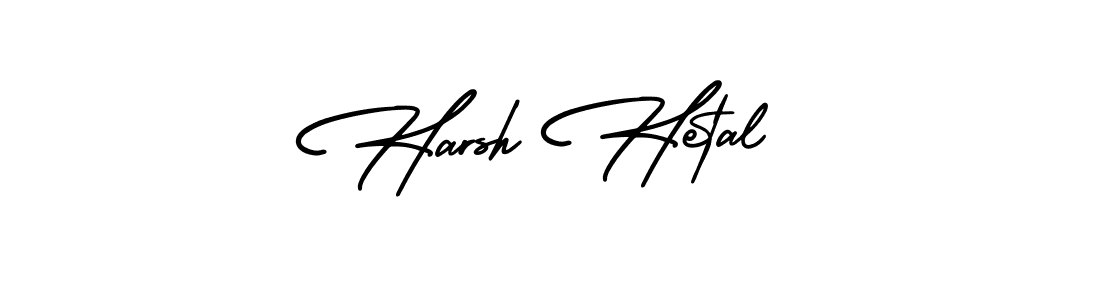 This is the best signature style for the Harsh Hetal name. Also you like these signature font (AmerikaSignatureDemo-Regular). Mix name signature. Harsh Hetal signature style 3 images and pictures png