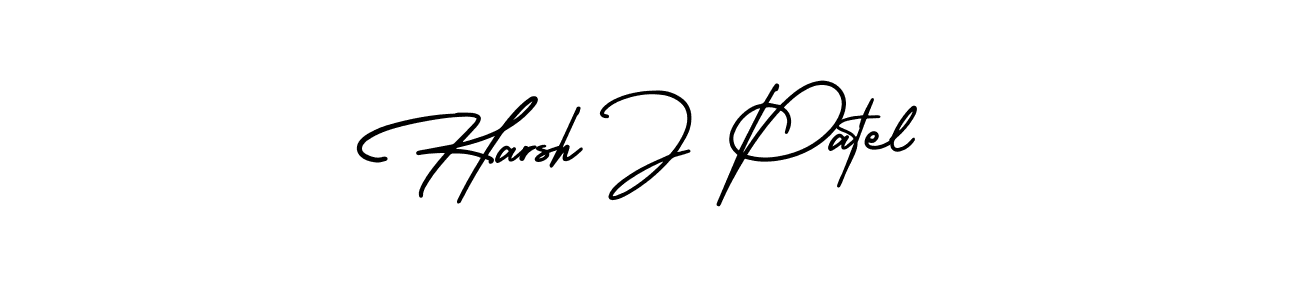 The best way (AmerikaSignatureDemo-Regular) to make a short signature is to pick only two or three words in your name. The name Harsh J Patel include a total of six letters. For converting this name. Harsh J Patel signature style 3 images and pictures png