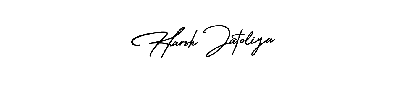 It looks lik you need a new signature style for name Harsh Jatoliya. Design unique handwritten (AmerikaSignatureDemo-Regular) signature with our free signature maker in just a few clicks. Harsh Jatoliya signature style 3 images and pictures png
