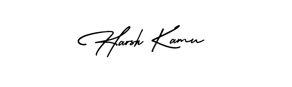 It looks lik you need a new signature style for name Harsh Kamu. Design unique handwritten (AmerikaSignatureDemo-Regular) signature with our free signature maker in just a few clicks. Harsh Kamu signature style 3 images and pictures png