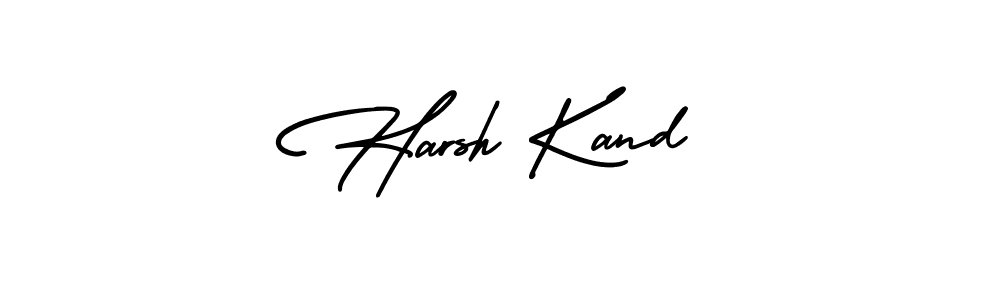 How to make Harsh Kand name signature. Use AmerikaSignatureDemo-Regular style for creating short signs online. This is the latest handwritten sign. Harsh Kand signature style 3 images and pictures png