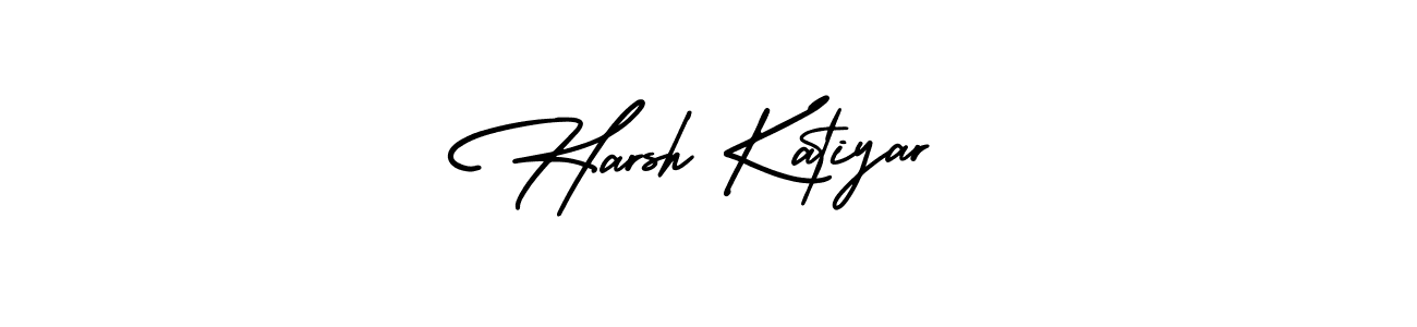 Design your own signature with our free online signature maker. With this signature software, you can create a handwritten (AmerikaSignatureDemo-Regular) signature for name Harsh Katiyar. Harsh Katiyar signature style 3 images and pictures png