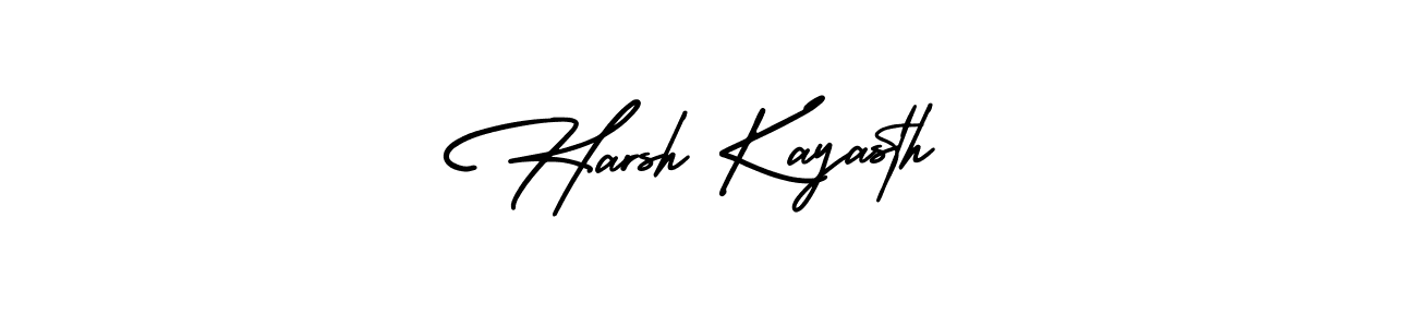 It looks lik you need a new signature style for name Harsh Kayasth. Design unique handwritten (AmerikaSignatureDemo-Regular) signature with our free signature maker in just a few clicks. Harsh Kayasth signature style 3 images and pictures png