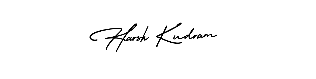 How to make Harsh Kudram signature? AmerikaSignatureDemo-Regular is a professional autograph style. Create handwritten signature for Harsh Kudram name. Harsh Kudram signature style 3 images and pictures png