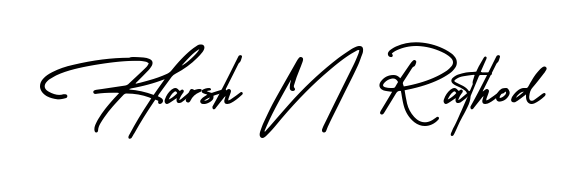 Make a beautiful signature design for name Harsh N Rathod. Use this online signature maker to create a handwritten signature for free. Harsh N Rathod signature style 3 images and pictures png