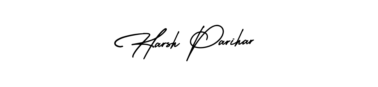 Use a signature maker to create a handwritten signature online. With this signature software, you can design (AmerikaSignatureDemo-Regular) your own signature for name Harsh Parihar. Harsh Parihar signature style 3 images and pictures png