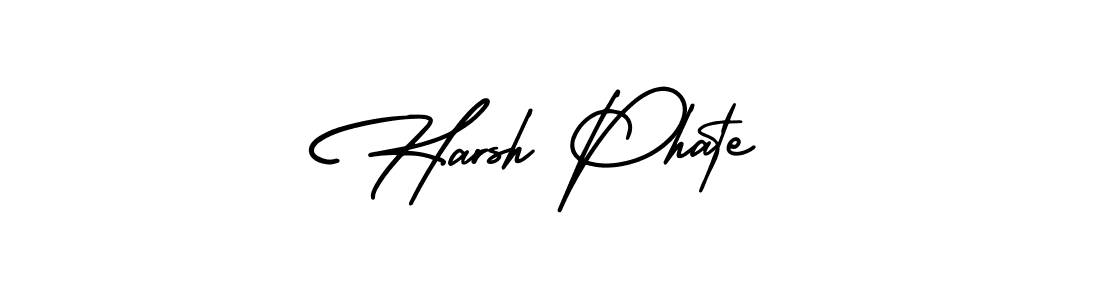 It looks lik you need a new signature style for name Harsh Phate. Design unique handwritten (AmerikaSignatureDemo-Regular) signature with our free signature maker in just a few clicks. Harsh Phate signature style 3 images and pictures png