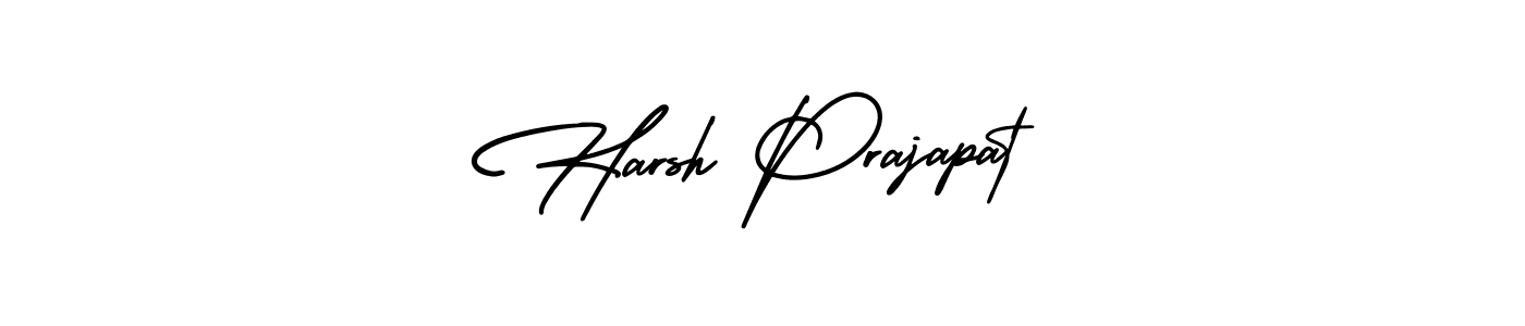 How to make Harsh Prajapat name signature. Use AmerikaSignatureDemo-Regular style for creating short signs online. This is the latest handwritten sign. Harsh Prajapat signature style 3 images and pictures png