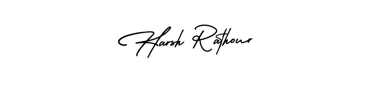 Create a beautiful signature design for name Harsh Rathour. With this signature (AmerikaSignatureDemo-Regular) fonts, you can make a handwritten signature for free. Harsh Rathour signature style 3 images and pictures png