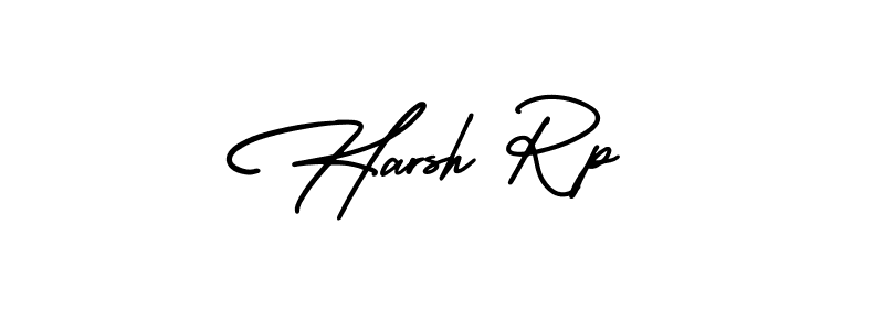 Make a beautiful signature design for name Harsh Rp. With this signature (AmerikaSignatureDemo-Regular) style, you can create a handwritten signature for free. Harsh Rp signature style 3 images and pictures png