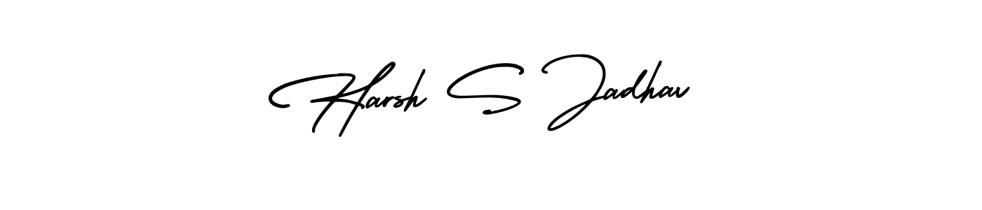 Create a beautiful signature design for name Harsh S Jadhav. With this signature (AmerikaSignatureDemo-Regular) fonts, you can make a handwritten signature for free. Harsh S Jadhav signature style 3 images and pictures png
