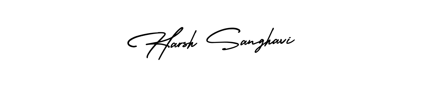 This is the best signature style for the Harsh Sanghavi name. Also you like these signature font (AmerikaSignatureDemo-Regular). Mix name signature. Harsh Sanghavi signature style 3 images and pictures png