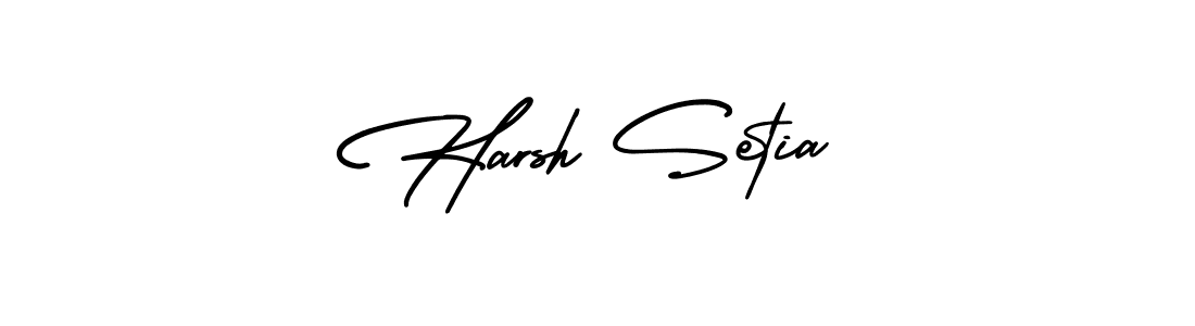 Make a short Harsh Setia signature style. Manage your documents anywhere anytime using AmerikaSignatureDemo-Regular. Create and add eSignatures, submit forms, share and send files easily. Harsh Setia signature style 3 images and pictures png