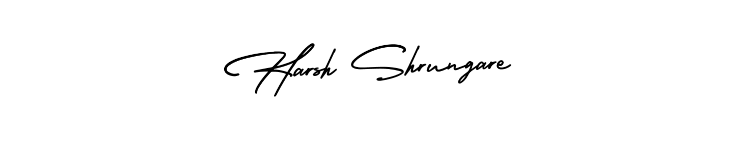 if you are searching for the best signature style for your name Harsh Shrungare. so please give up your signature search. here we have designed multiple signature styles  using AmerikaSignatureDemo-Regular. Harsh Shrungare signature style 3 images and pictures png